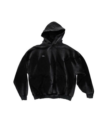 hoodie black washed