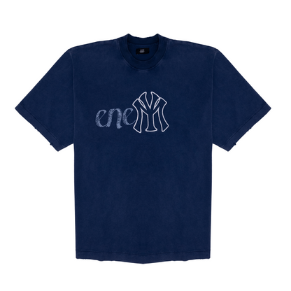 ENEMY TEE NAVY WASHED